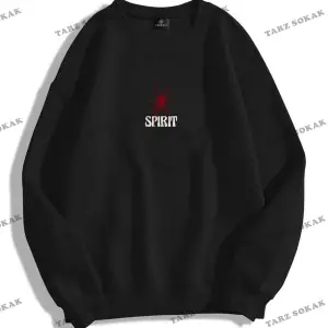Y2K Unisex Spirit Bisiklet Yaka Sweatshirt KOD 1838 Beyaz