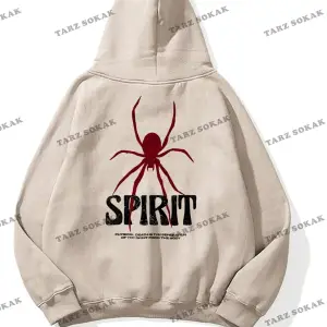 Y2K Unisex Spirit Sweatshirt Hoodie KOD 1917 Beyaz