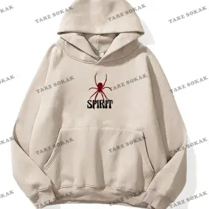 Y2K Unisex Spirit Sweatshirt Hoodie KOD 1917 Beyaz
