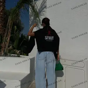 Y2K Unisex Spirit Sweatshirt Hoodie KOD 1917 Beyaz