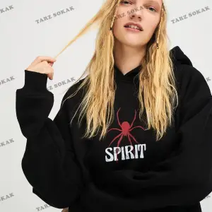 Y2K Unisex Spirit Sweatshirt Hoodie KOD 1917 Beyaz