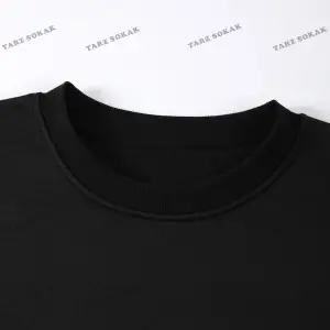 Y2K Unisex Star Stroke Taş Görünümlü Baskılı Sweatshirt KOD 1508 Gri