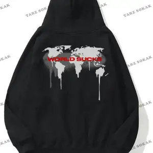 Y2K Unisex World Sucks Sweatshirt KOD 1801