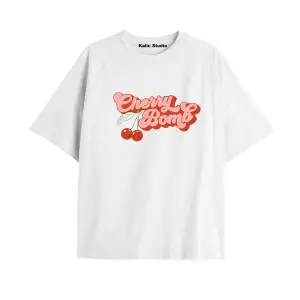 Y2k vintage Cherry Baskılı Sİyah T-shirt KOD 58