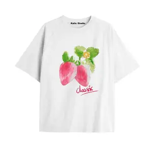 Y2k vintage Cherry Baskılı Sİyah T-shirt KOD 62