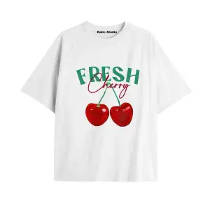 Y2k vintage Cherry Baskılı Sİyah T-shirt KOD 63