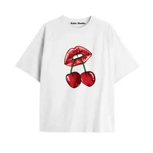 Y2k vintage Cherry Baskılı Sİyah T-shirt KOD 65