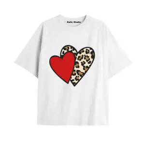 Y2k vintage Leopar Baskılı Sİyah T-shirt KOD 111