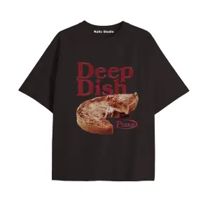 Y2k vintage Pickles Baskılı Sİyah T-shirt KOD 227