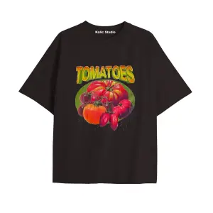 Y2k vintage Pickles Baskılı Sİyah T-shirt KOD 229