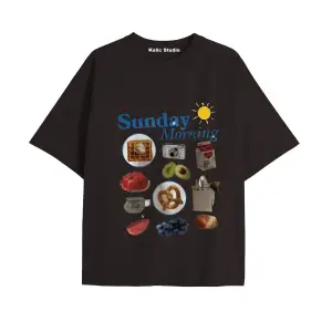 Y2k vintage Pickles Baskılı Sİyah T-shirt KOD 245