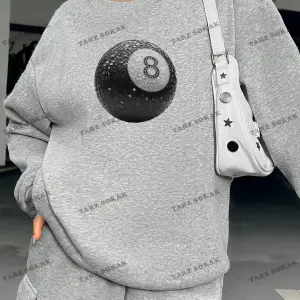 Y2K YENİ SEZON SSWEAT HARAJUKA KUROMİ RETRO KOD 1283 Beyaz