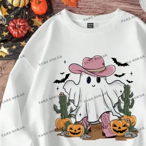 Y2K YENİ SEZON SSWEAT HARAJUKA KUROMİ RETRO KOD 1283 Beyaz