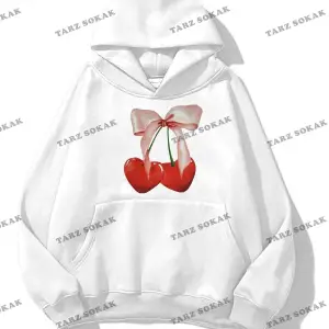 Y2K YENİ SEZON SSWEAT HARAJUKA KUROMİ RETRO KOD 1547 Beyaz