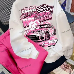 Y2K YENİ SEZON SSWEAT HARAJUKA KUROMİ RETRO KOD 16 Beyaz