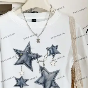 Y2K YENİ SEZON SSWEAT HARAJUKA KUROMİ RETRO KOD 16 Beyaz