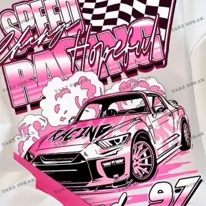 Y2K YENİ SEZON SSWEAT HARAJUKA KUROMİ RETRO KOD 16 Beyaz