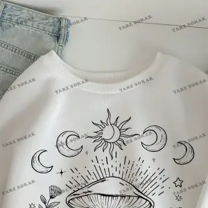 Y2K YENİ SEZON SSWEAT HARAJUKA KUROMİ RETRO KOD 16 Beyaz