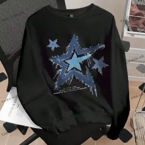 Y2K YENİ SEZON SSWEAT HARAJUKA KUROMİ RETRO KOD 16 Siyah