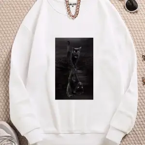 Yansıma jaguar Köstebek Sokak Trend Tasarım Harajuku/Gotik Beyaz