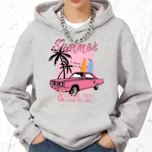 Yarış Arabası Mücadelesi Limit Baskılar Kapüşonlular Pamuklu Kadın Koşu Cepli Üstler Sportif