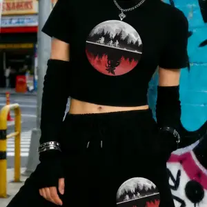 Yaz Erkek Bisiklet Sürme Baskı Kırpma Üstleri Şort Kadın İki Parçalı Set Beş Nokta Pantolon Y