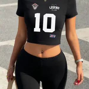 Yaz Numarası 10 Legend Büyük Baskılı Babby TeeT-Shirt Şort Kadın İki Parçalı Set Üstleri Pantolon