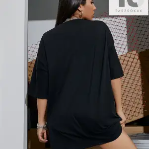 Yazılı Uzun Kollu Kadın Tişört