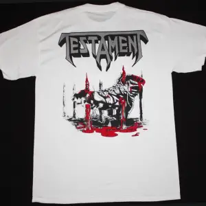 YEAH YEAH YEAHS FANGS AND BONES NEW WHITE T-SHIRT ÖN VE ARAKA BASKILI