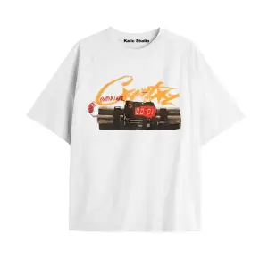 yellow bomb beyaz ünisex t-shirt