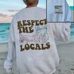 Yerlileri Saygıye Alın Köpekbalığı Baskılı Sweatshirtler Kadınlar İçin Yumuşak Polar Sıcak Ka