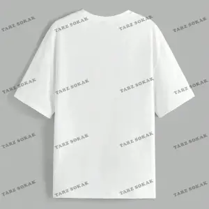 Yıldız Baskılı Oversize Kalıp Unisex T-shirt