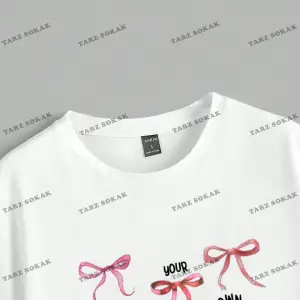 Yıldız Baskılı Oversize Kalıp Unisex T-shirt