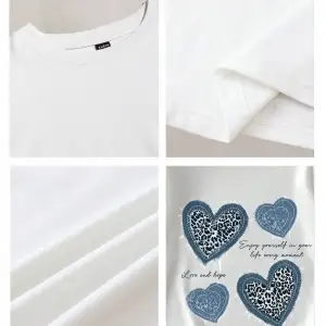 Yıldız Grafikli Yuvarlak Yaka Kısa Kollu Tişört