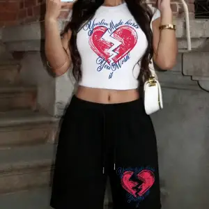 Your Love Made Hurtsprints Babby TeeT-Shirt Şort Yaz İki Parçalı Set Üstleri Pantolon Sportif Büy