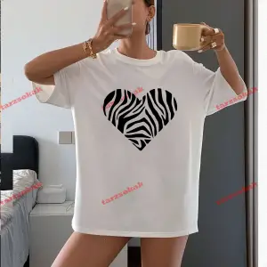 ZEBRA DESENLİ KALP
