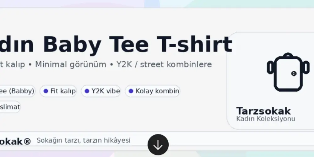 Kadın Baby Tee T-shirt