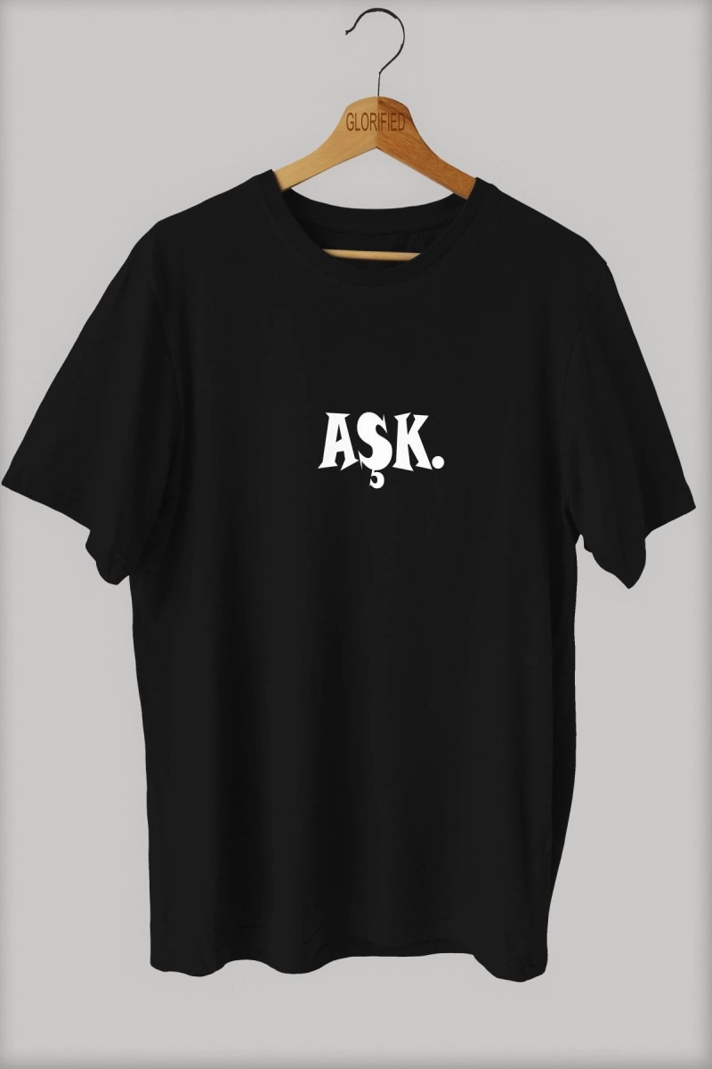 -wed Aşk Baskılı Oversize T-shirt ( Tişört )sokak Tarzı