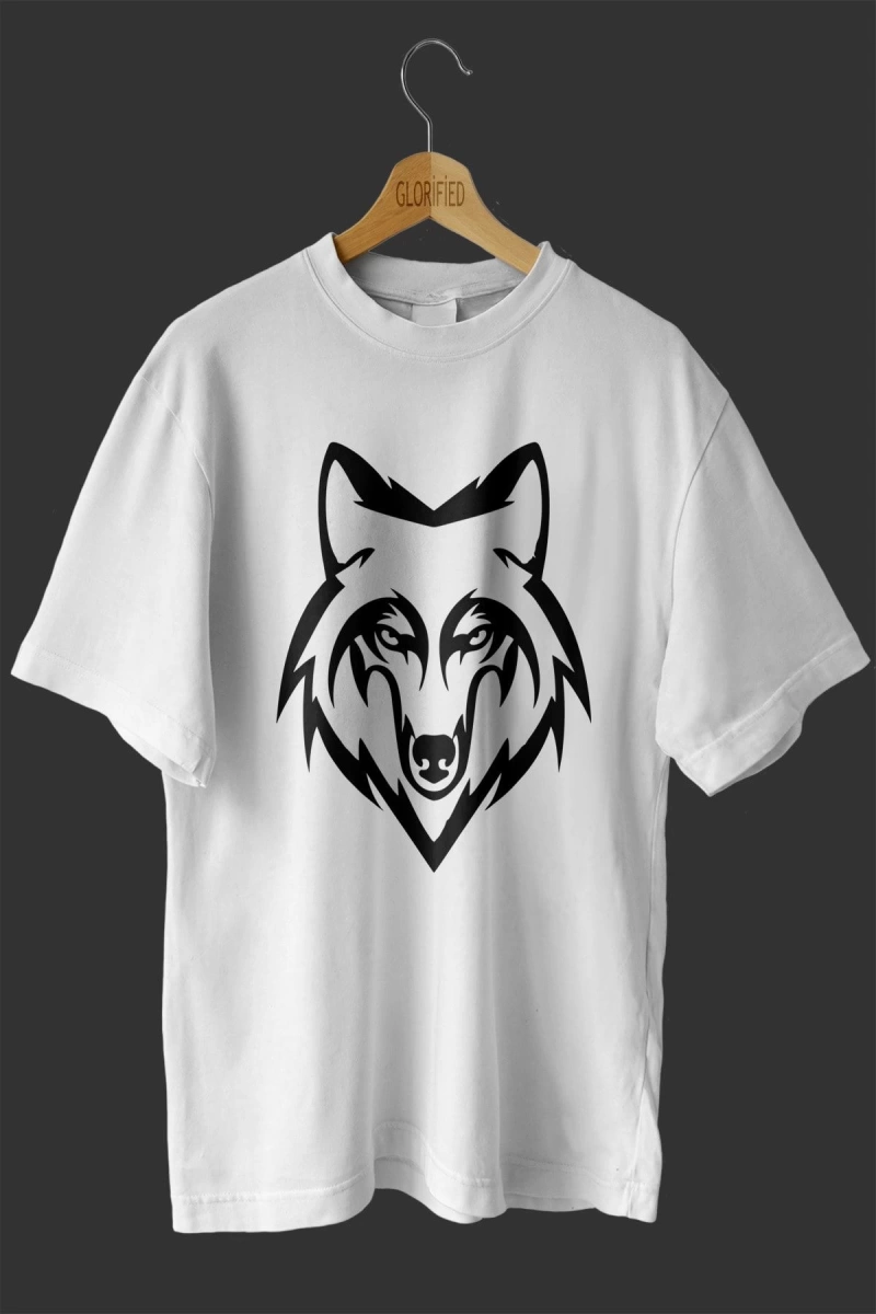 -wed Bozkurt Baskılı Oversize T Shirt