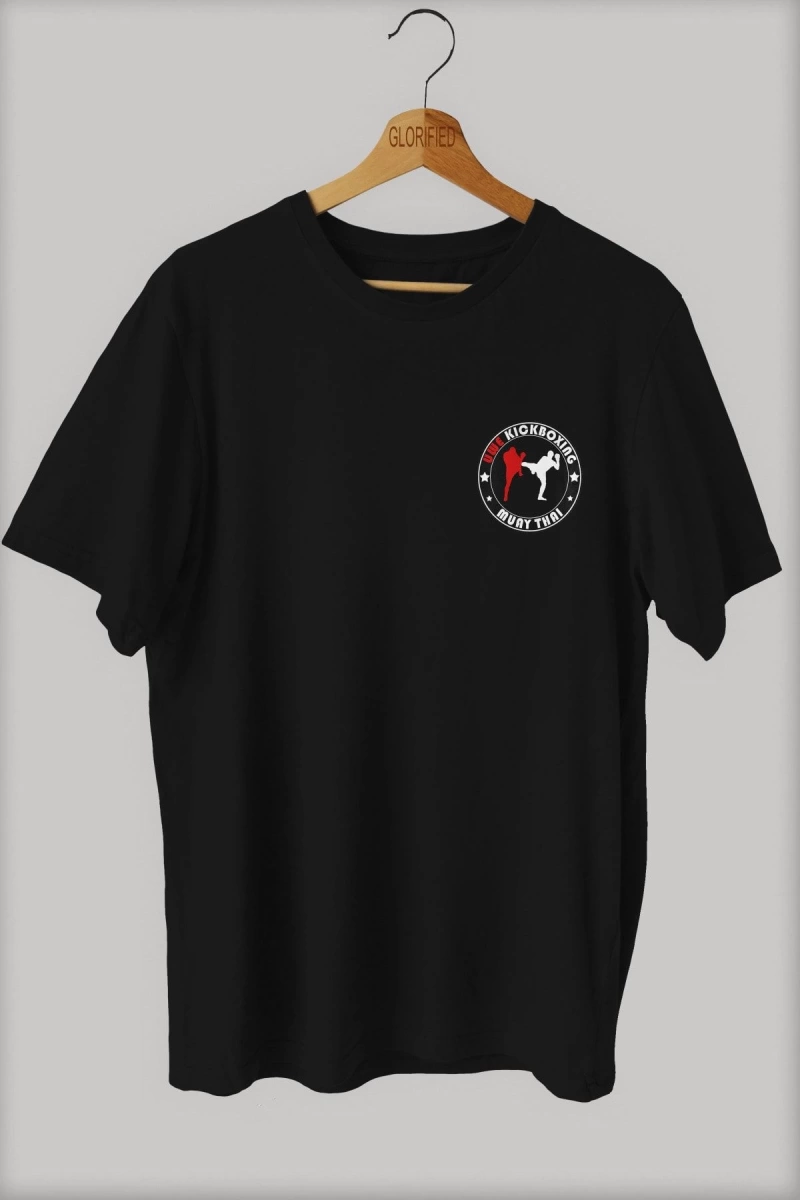 -wed Kick Boxing Baskılı Oversize T-shirt ( Tişört )sokak Tarzı