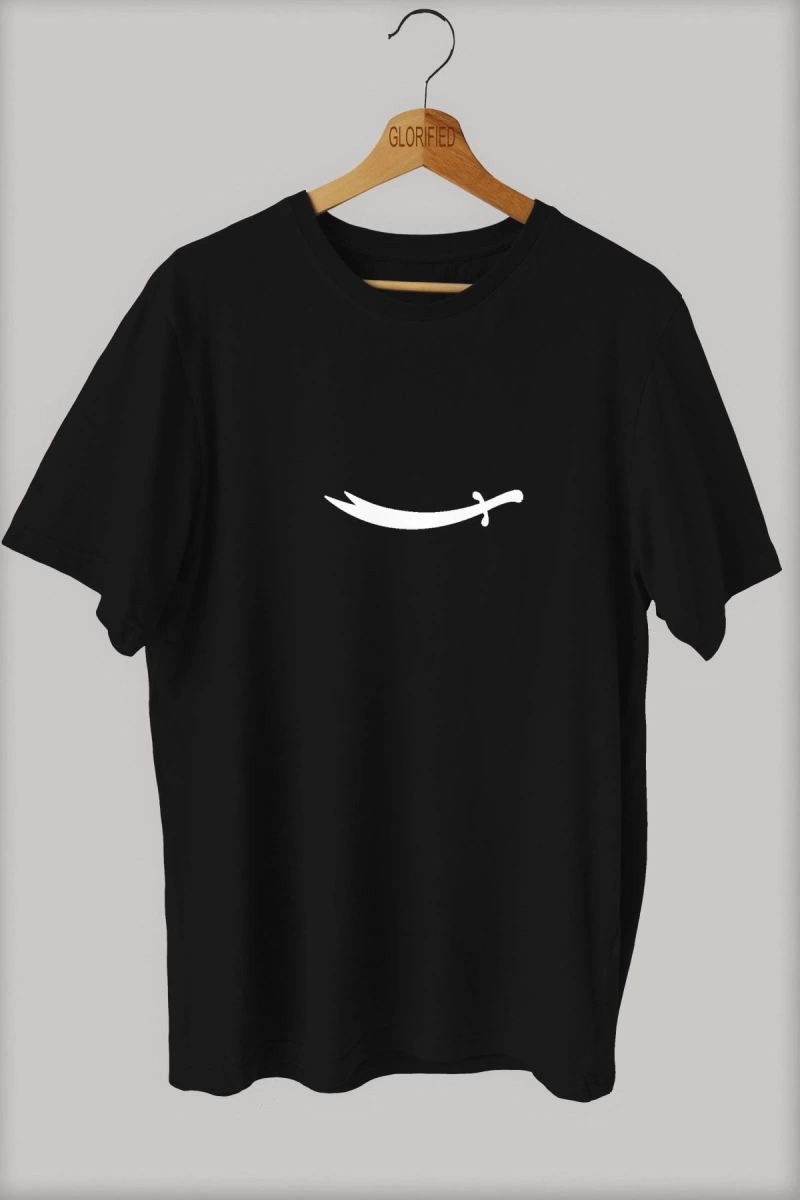-wed Orta Parmak Baskılı Oversize T-shirt ( Tişört )sokak Tarzı