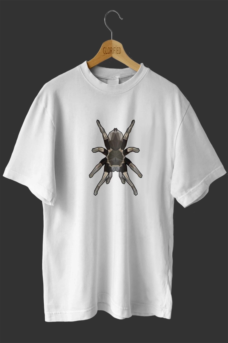 -wed Tarantula Tasarım Baskılı Oversize T-shirt ( Tişört )