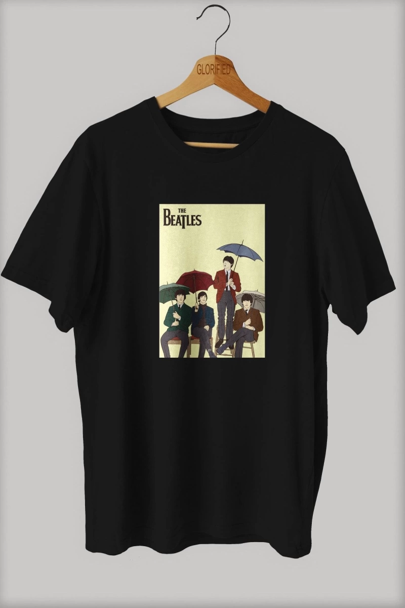 -wed The Beatles Tasarım Baskılı Oversize T-shirt ( Tişört )sokak Tarzı
