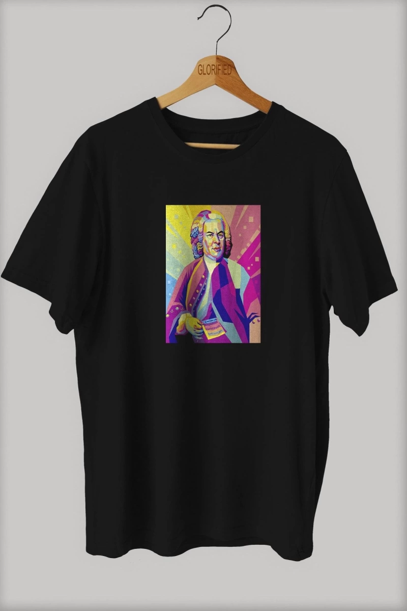 -wed Wolfgang Mozart Tasarım Baskılı Oversize T-shirt ( Tişört )sokak Tarzı