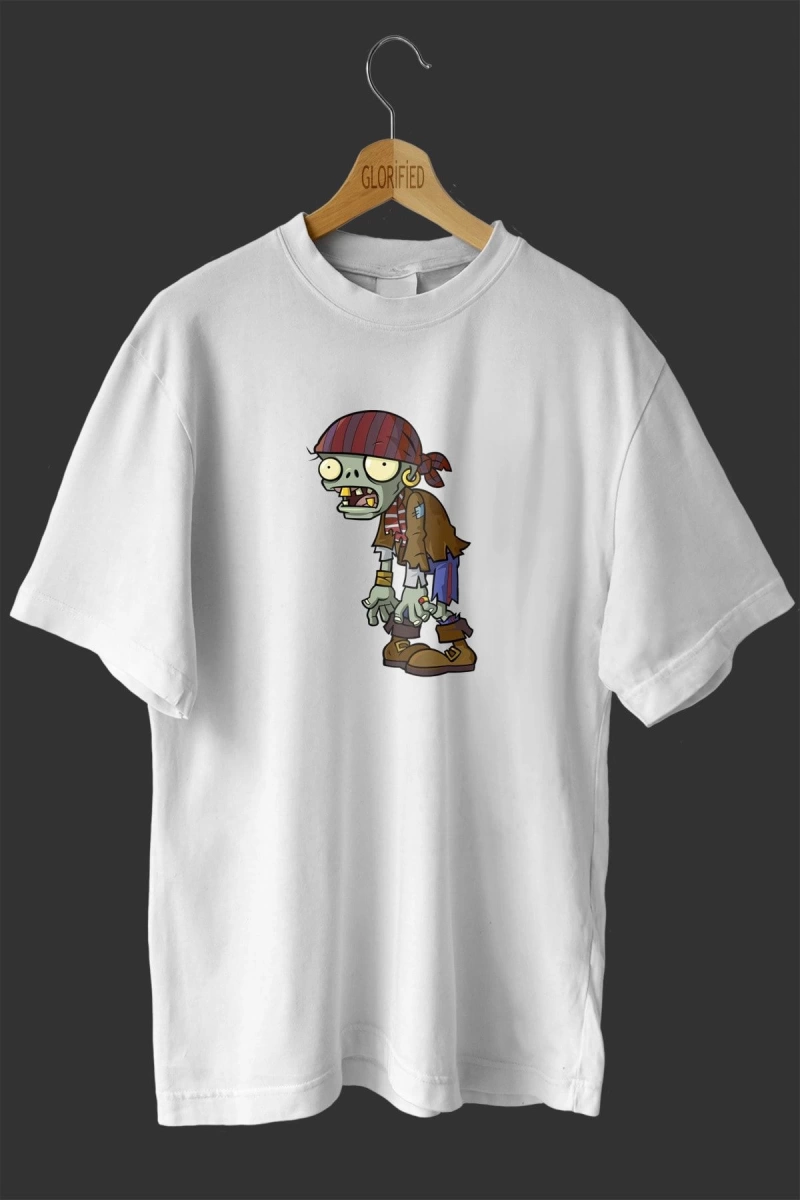 -wed Zombi Tasarım Baskılı Oversize T-shirt ( Tişört )