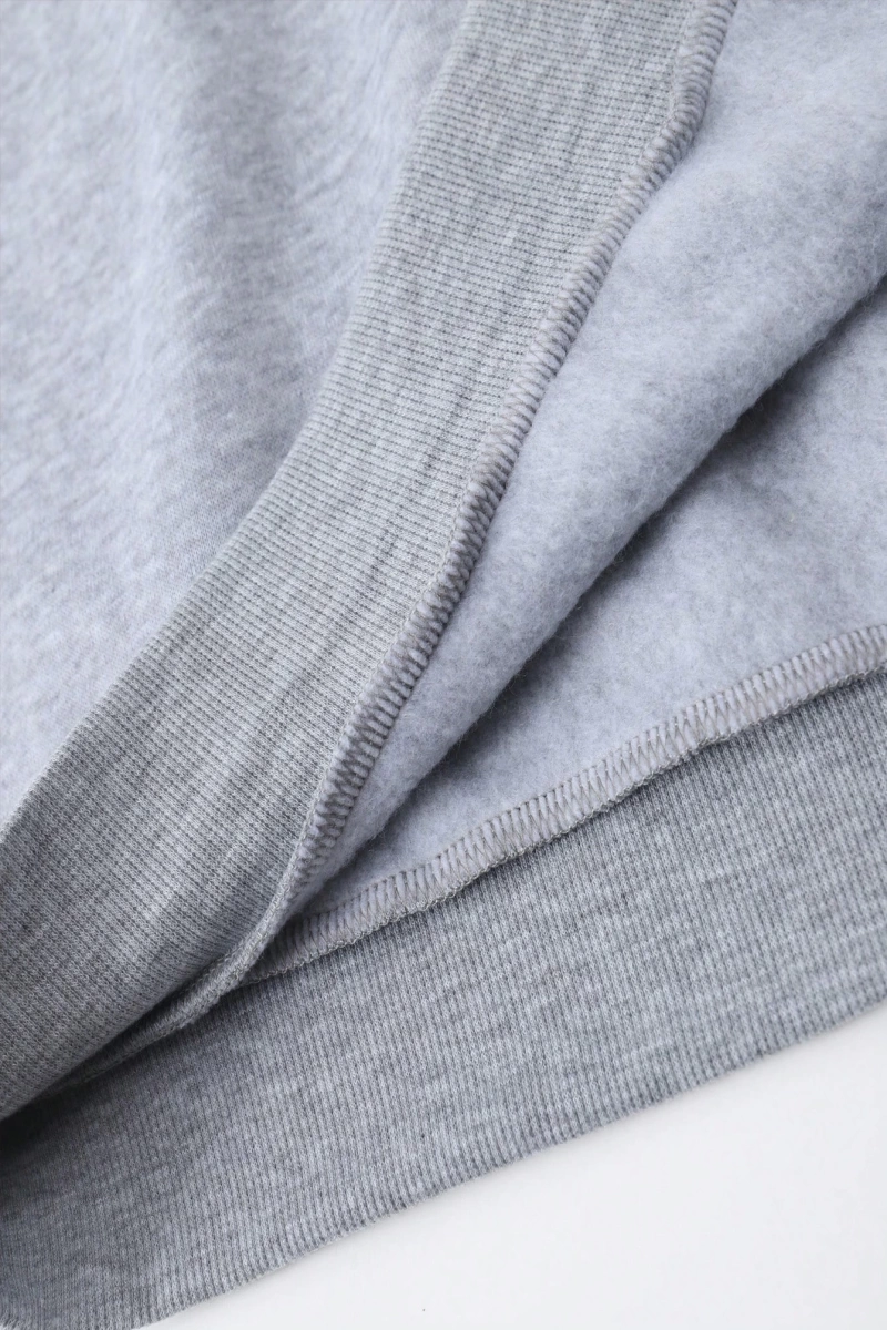 1 Adet Bol Kesim Erkek Düz Yuvarlak Yaka Sweatshirt