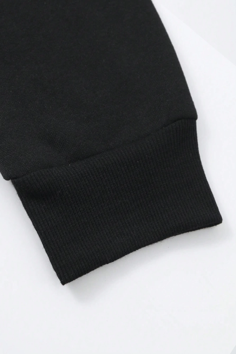 1 Adet Bol Kesim Erkek Düz Yuvarlak Yaka Sweatshirt