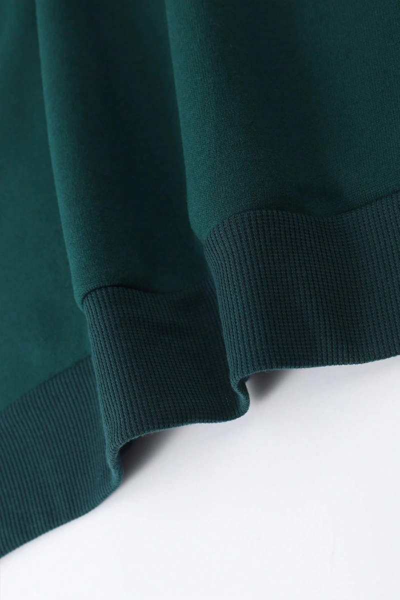 1 Adet Bol Kesim Erkek Düz Yuvarlak Yaka Sweatshirt