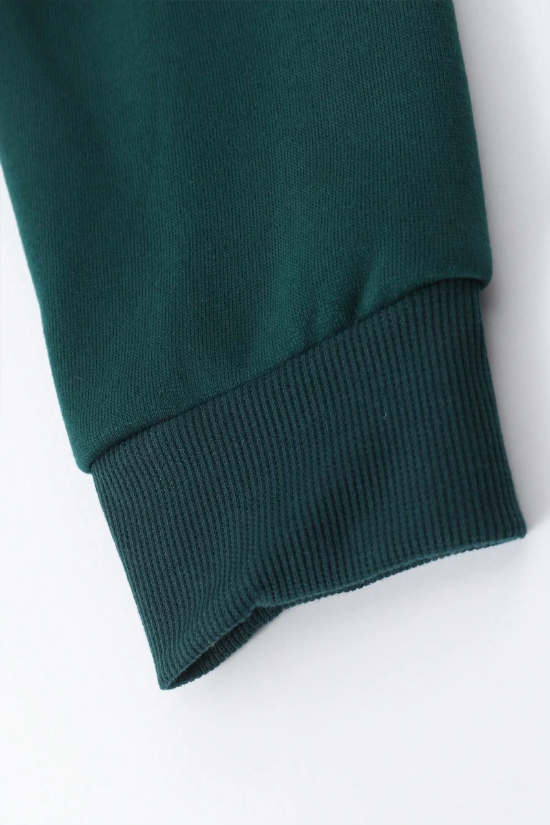 1 Adet Bol Kesim Erkek Düz Yuvarlak Yaka Sweatshirt
