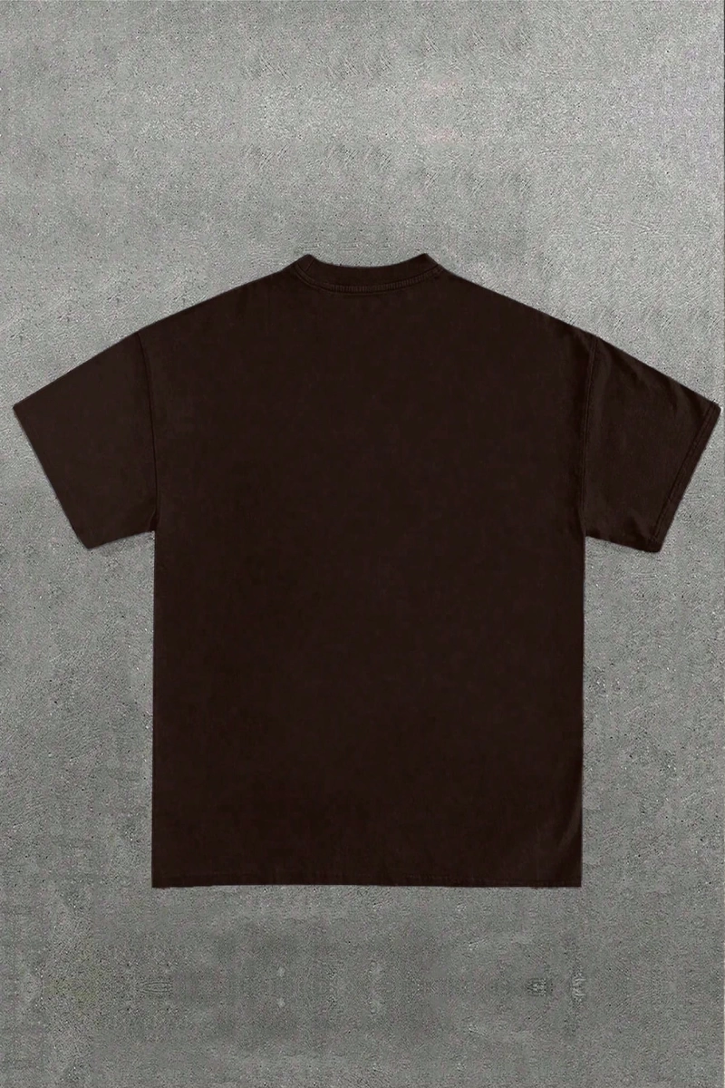 1 Adet Büyük Boy Erkek Moda İsa Haçı Baskılı Tişört, Rahat Sokak Giyimi, Unisex, Tüm Mevsimle